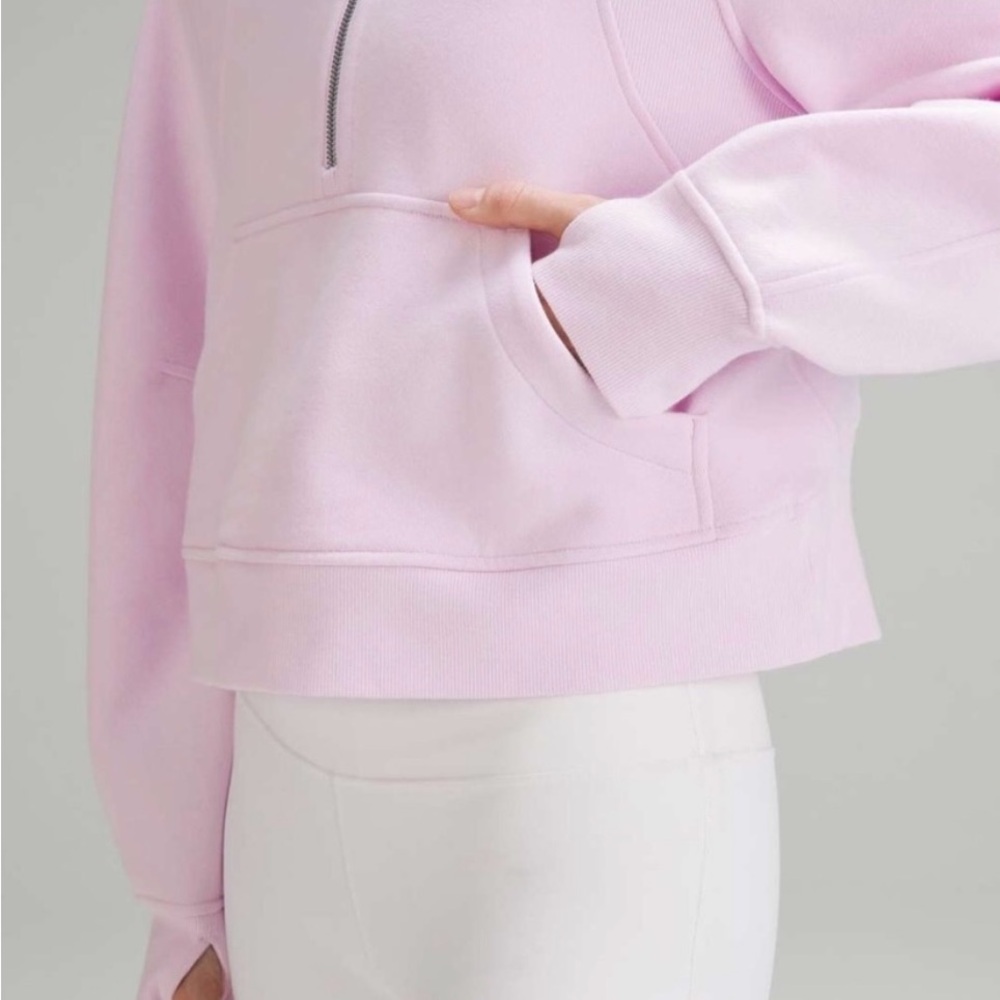 NWT Lululemon scuba oversized half zip hoodie meadowsweet pink M/L new (read) - Picture 6 of 12